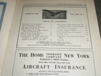 1921 MARCH 28 AERIAL AGE MAGAZINE - WE LAG IN AIR NAVIGATION - SP 8412