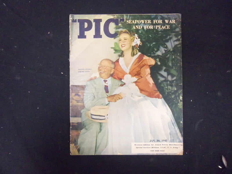 1945 JANUARY 30 PIC MAGAZINE - NICE COVER, PHOTOS, ARTICLES & ADS - ST 3308