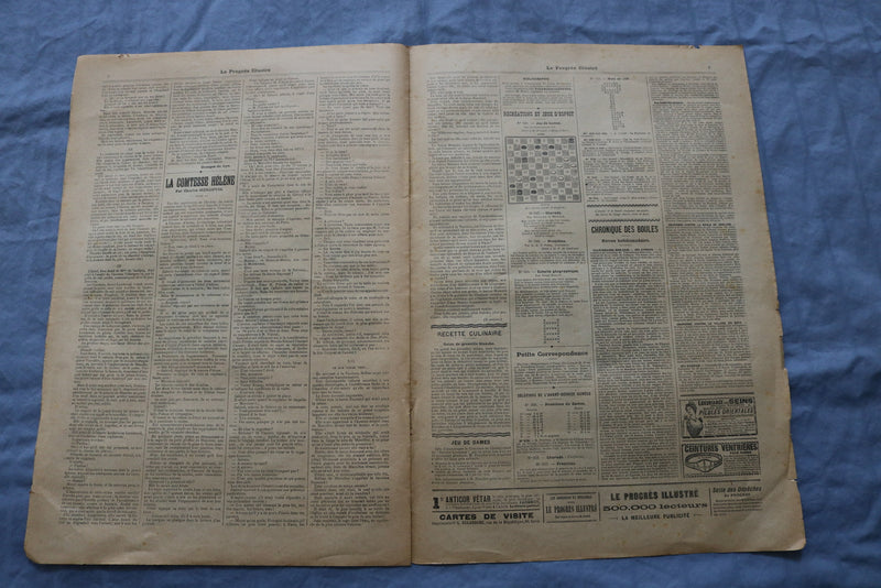 1901 SEPTEMBER 1 LE PROGRES ILLUSTRE MAGAZINE - LA CHANSON - FRENCH - NP 8652