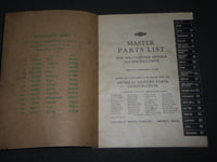 1936 CHASSIS PARTS LIST FOR SIX-CYLINDER MODELS BOOK - KD 4760