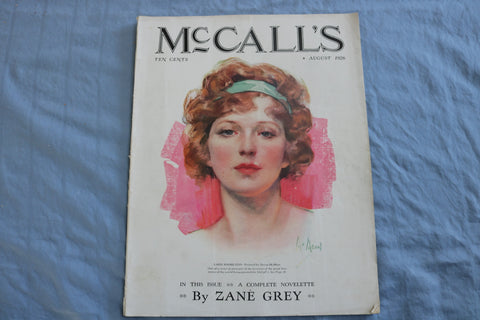 1926 AUGUST MCCALL'S MAGAZINE - BEAUTIFUL NEYSA MCMEIN COVER - SP 4785R