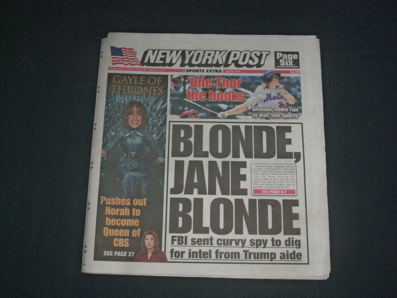 2019 MAY 3 NEW YORK POST NEWSPAPER - SYNDERGAARD HOMERS & PITCHES 1-0 SHUTOUT