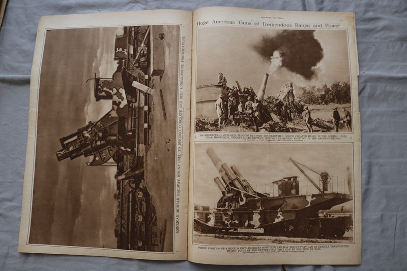 1918 DEC 5 MID-WEEK PICTORIAL MAGAZINE SECTION - ARMISTICE IS SIGNED - NP 9243