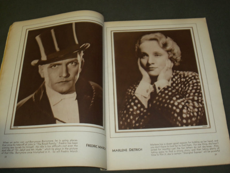 1932 JANUARY MOTION PICTURE MOVIE MAGAZINE - GRETA GARBO COVER - M 367