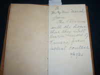 1925 THE PEACE OF THE SOLOMON VALLEY BOOK BY MARGARET HILL MCCARTER - J 6585