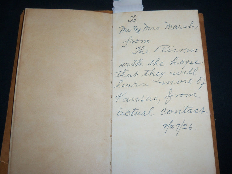 1925 THE PEACE OF THE SOLOMON VALLEY BOOK BY MARGARET HILL MCCARTER - J 6585