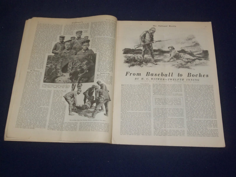 1918 OCTOBER 13 COLLIER'S MAGAZINE - HOOVER TALKS BY WILLIAM A. WOLFF - ST 6746