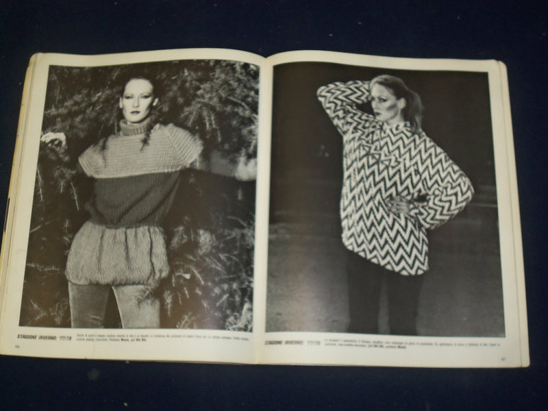 1977 JANUARY-FEBRUARY-MARCH PIU MAGLIA FASHION MAGAZINE - B 6529