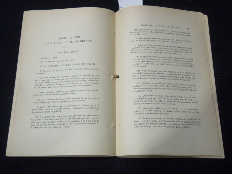 1881 NEW YORK REFORMATION OF JUVENILE DELINQUENTS 57TH ANNUAL REPORT - K 3101