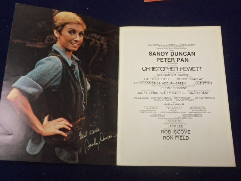 1980'S PETER PAN SOUVENIR SHOW PROGRAM - SANDY DUNCAN - J 5006