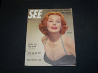 1952 MARCH SEE MAGAZINE - ARLENE DAHL COVER, PHOTOS & ARTICLES - ST 5321