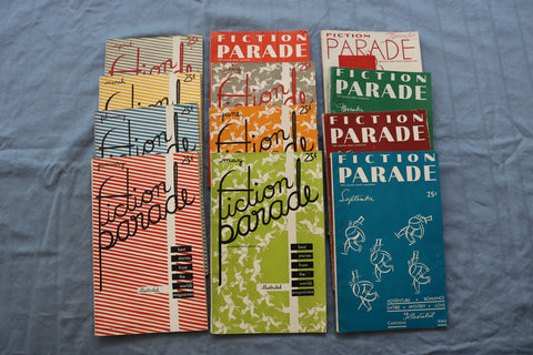 1937 FICTION PARADE AND GOLDEN BOOK MAGAZINE - LOT OF 12 - COMPLETE YEAR- O 3332