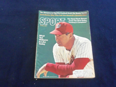 1969 JUNE SPORT MAGAZINE - WHAT TED WILLIAMS IS LIKE TODAY - ST 7254