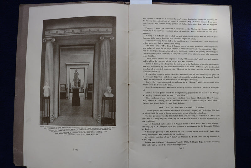 1914 APRIL ACADEMY NOTES QUARTERLY BUFFALO FINE ARTS SOFTCOVER BOOK - K 856