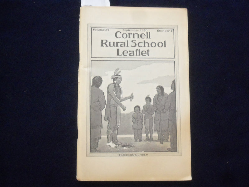 1930 SEPTEMBER CORNELL RURAL SCHOOL LEAFLET SOFTCOVER BOOK -TEACHERS' NO- J 9619