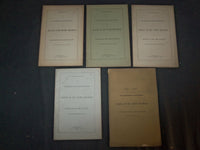 1887-1890 UNITED BRETHREN SOCIETY PROCEDINGS BOOKLET - LOT OF 5 - O 226B