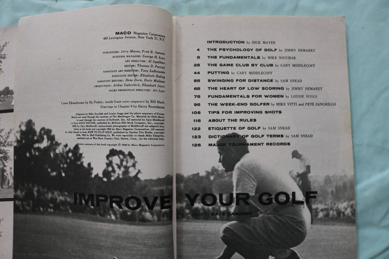 1955-1958 GOLF GUIDEBOOKS - LOT OF 3 - SOFTCOVER - K 3259