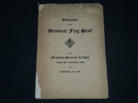 1909 SEPT 20 DEDICATION OF THE MEMORIAL FLAG STAFF - CINCINNATI, OHIO - J 4500