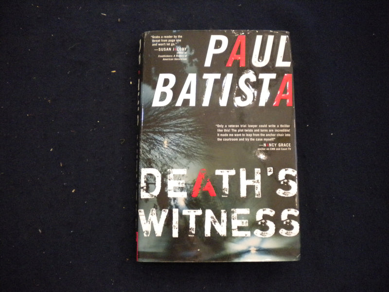 2007 DEATH'S WITNESS HARDCOVER BOOK WRITTEN & SIGNED BY PAUL BATISTA - KD 8139