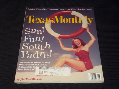 1995 JUNE TEXAS MONTHLY MAGAZINE - SOUTH PADRE FRONT COVER - E 7433