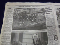 2004 MADRID TRAIN BOMB NEWSPAPER LOT OF 2 - GREAT COVERAGE & PHOTOS - NP 1872