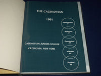 1961 THE CAZENOVIAN CAZENOVIAN JUNIOR COLLEGE YEARBOOK - NEW YORK - YB 410