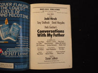 1992 CONVERSATIONS WITH MY FATHER PLAYBILL - JUDD HIRSCH + 2 SIGNATURES - J 8253