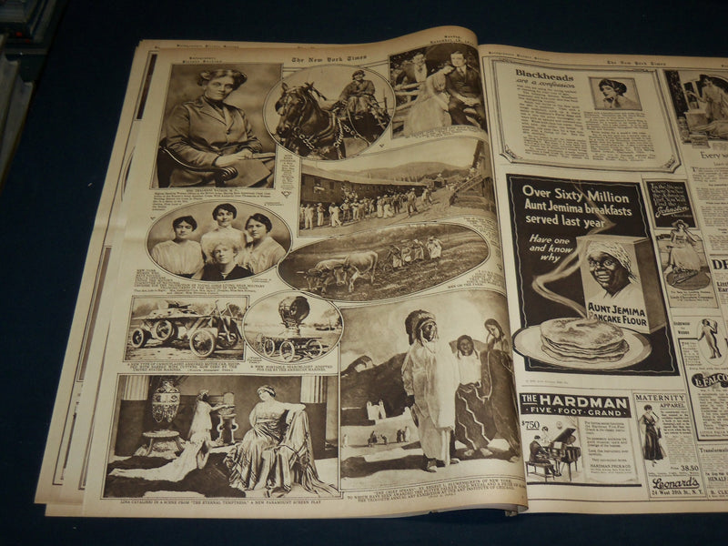 1917 NOVEMBER 18 NEW YORK TIMES ROTO PICTURE SECTION - LENINE & TROTZKY- NT 9374