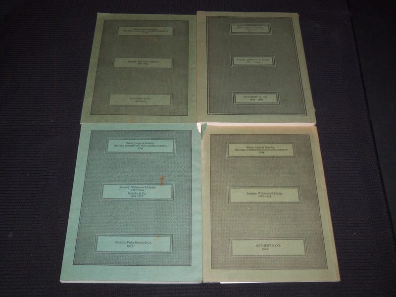 1965-1977 SOTHEBY & CO. BOOK & MANUSCRIPT CATALOGUES LOT OF 4 - O 3078E