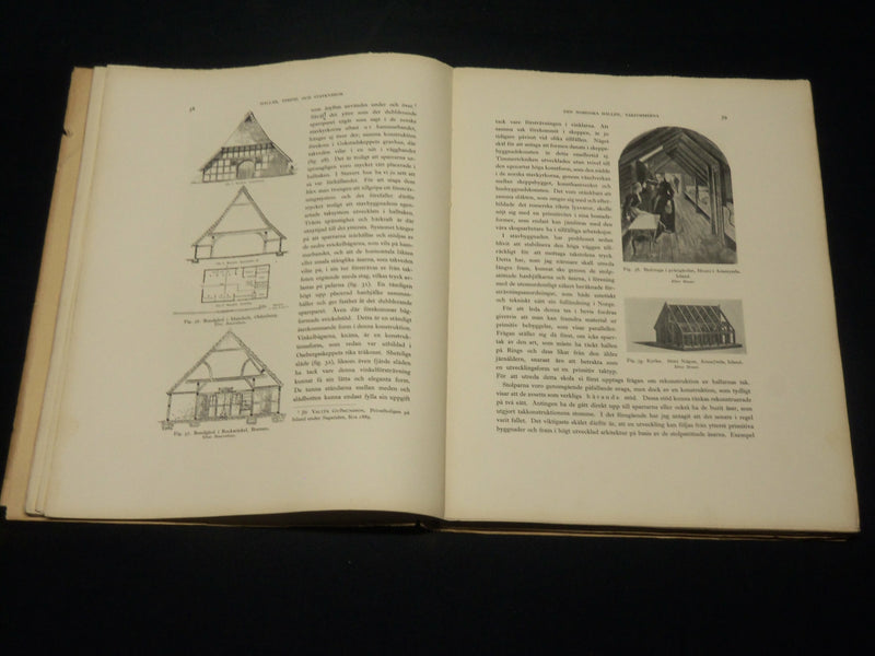 1931 HALLAR TEMPEL OCH STAVKYRKOKR SOFTCOVER BOOK BY GERDA BOETHIUS - KD 5874