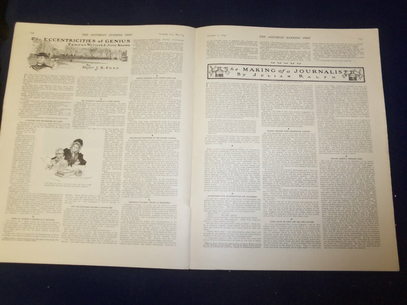 1899 OCTOBER 7 THE SATURDAY EVENING POST MAGAZINE-PARIS & FRENCH JUSTICE- B 6718