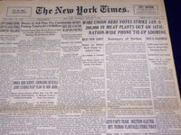 1946 JANUARY 3 NEW YORK TIMES - WIRE UNION TO STRIKE - NT 3160