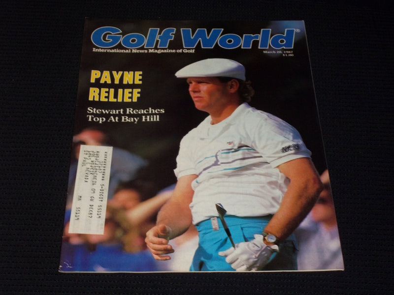 1987 MARCH 20 GOLF WORLD MAGAZINE - PAYNE STEWART FRONT COVER - E 5532A