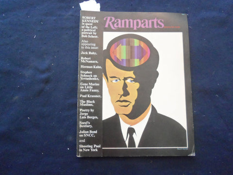 1967 FEBRUARY RAMPARTS MAGAZINE - BOBBY KENNEDY COVER - JORGE BORGES - SP 5540S