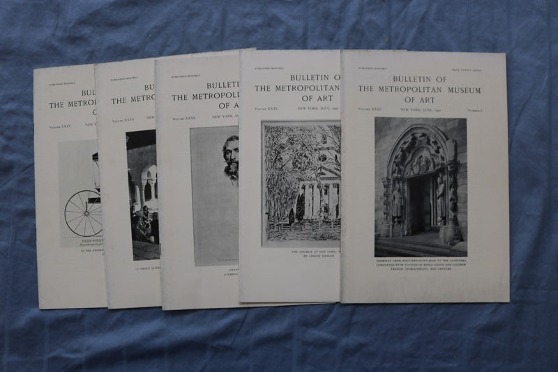 1929-1940 BULLETIN OF THE METROPOLITAN MUSEUM OF ART - LOT OF 32 - O 3879
