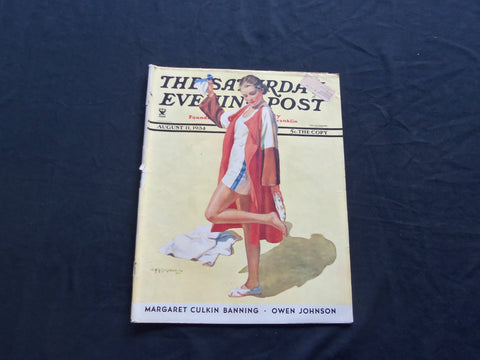 1934 AUGUST 11 THE SATURDAY EVENING POST MAGAZINE - ILLUSTRATED COVER - SP 1574