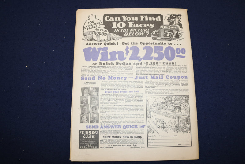 1935 OCTOBER 5 RADIO GUIDE MAGAZINE - BESS JOHNSON COVER - E 9186