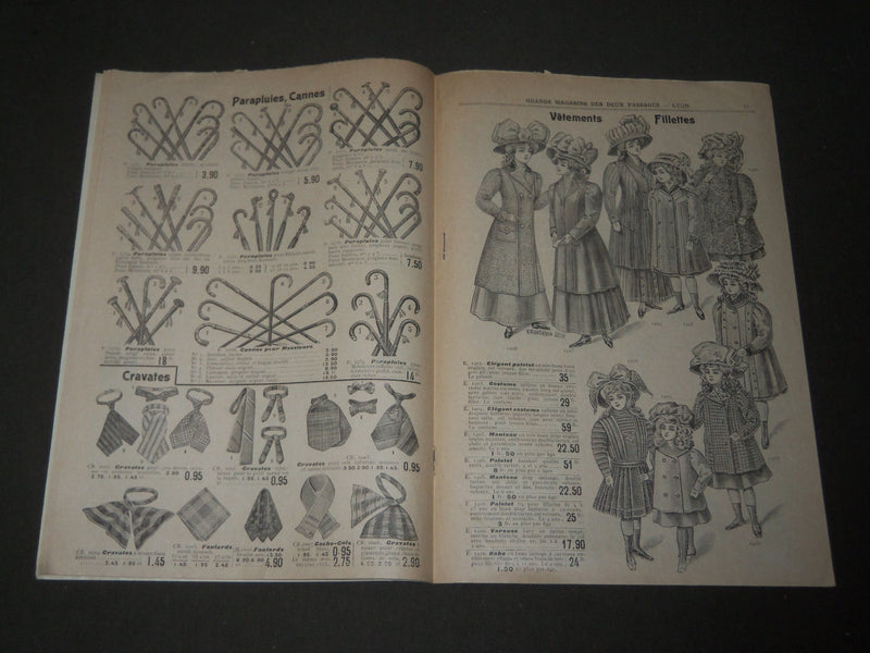 1910 AUX DEUX PASSAGES DERNIERES NOUVEAUTES D'HIVER FRENCH CATALOGUE - FR 1277