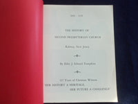 1976 THE HISTORY OF SECOND PRESBYTERIAN CHURCH RAHWAY, NJ SOFTCOVER BOOK-KD 8713