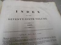1821-22 JOURNALS OF THE HOUSE OF COMMONS- KING GEORGE IV 1ST YEAR REIGN- KD 1328