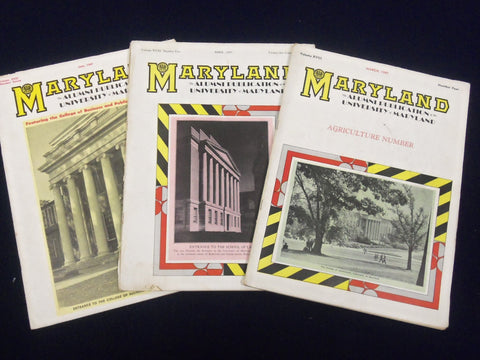 1947-1950 UNIVERSITY OF MARYLAND ALUMNI MAGAZINE LOT OF 7 ISSUES - ADS - O 1890