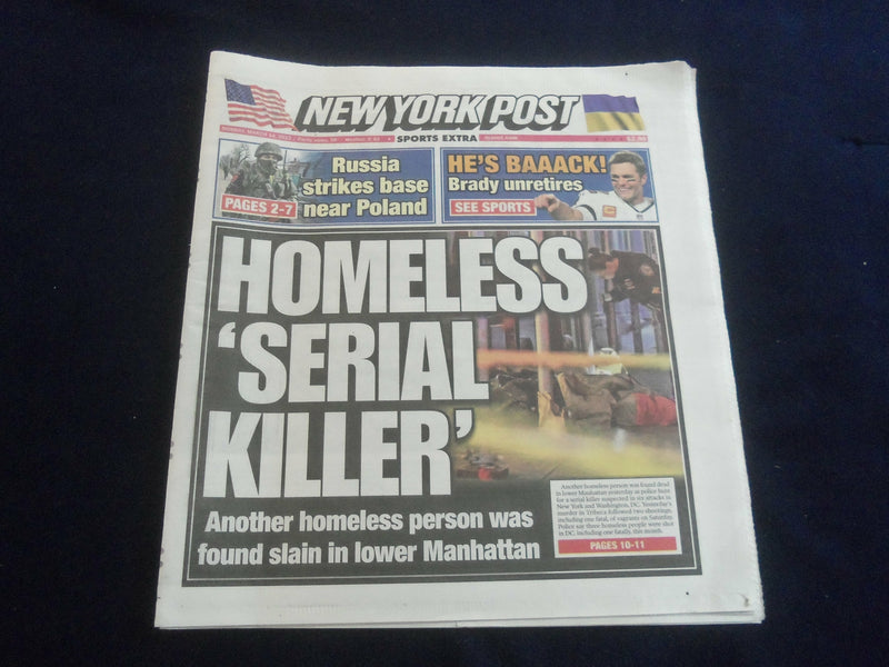 2022 MARCH 14 NEW YORK POST NEWSPAPER-YANKEES TRADE SANCHEZ/URSHELA 4 DONALADSON