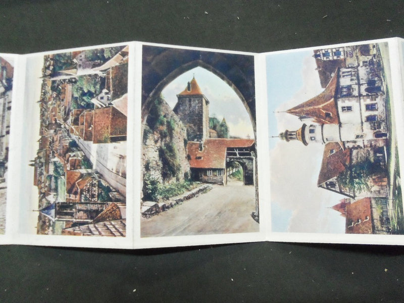 1900S ROTHENBURG POSTCARD BOOKLET - 10 POSTCARDS OF GERMAN SCENERY - J 5202