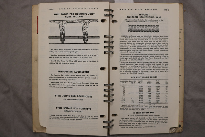 1949-1950 RYERSON STEELS CATALOG - JOSEPH T. RYERSON & SON INC. - K 3451