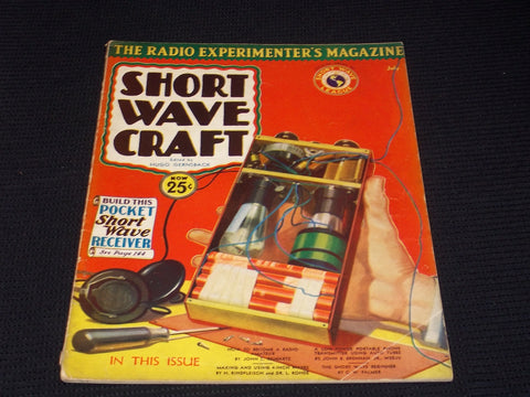 1932 JULY SHORT WAVE CRAFT MAGAZINE NICE COVER - E 125