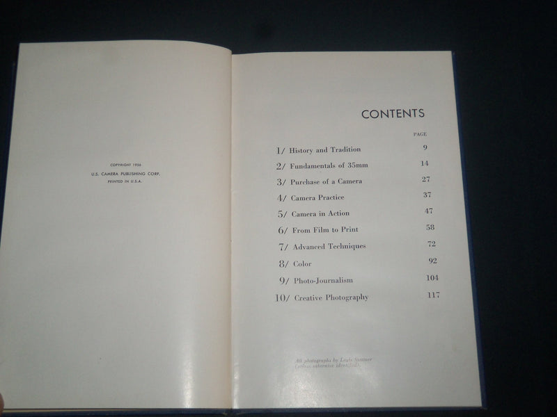 1956 U. S. CAMERA'S 35MM PHOTOGRAPHY BOOK BY LOUIS STETTNER - KD 5464