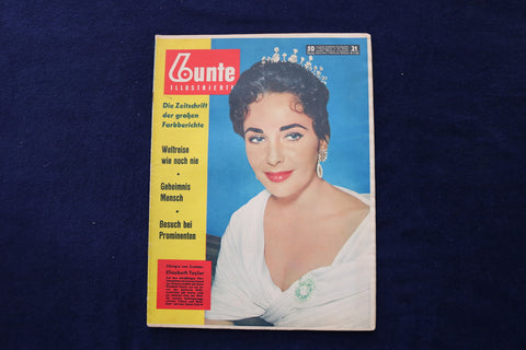 1957 MAY 25 LUNTE ILLUSTRIERTE MAGAZINE - ELIZABETH TAYLOR COVER - E 23826
