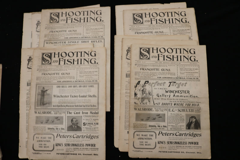 1899 SHOOTING AND FISHING MAGAZINE - LOT OF 41 - O 3698