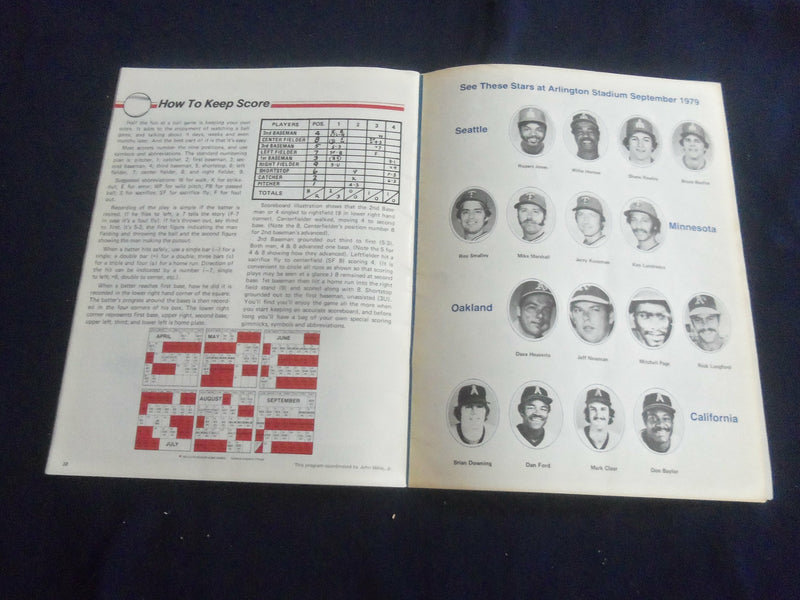 1979 TEXAS RANGERS YEARBOOK - ST 659Z