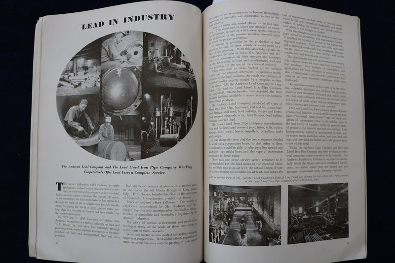 1936 EQUIPMENT'S CONTRIBUTION TO CHEMICAL PROGRESS SOFTCOVER BOOK - K 1519